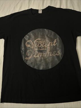 Black Short Sleeve Band Tee Vintage Violent Femmes sz Small